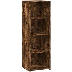 vidaXL 846387 Smoked Oak Étagère à livres 124cm