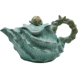 Blue Sky Shell Figural Teapot