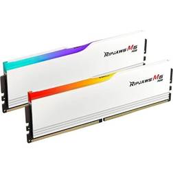 G.Skill Ripjaws M5 Neo RGB DDR5-6000 32GB CL36 Dual Channel 2 pcs AMD EXPO Hvid med RGB