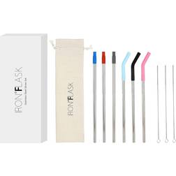 Iron Flask Straws & Cleaning Brushes Bar Set 9pcs