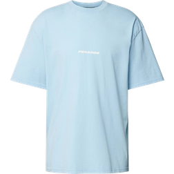 Pegador Colne Logo Oversized Tee - Vintage Washed Riviera Blue