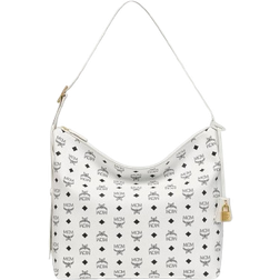 MCM Aren Hobo In Visetos Large - White