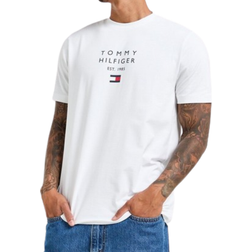 Tommy Hilfiger Large Logo Print T-Shirt - White