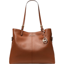 Michael Kors Lenox Large Leather Tote Bag - Luggage