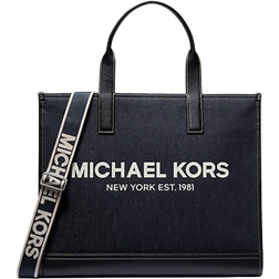 Michael Kors Cooper Denim Tote Bag - Dark Denim