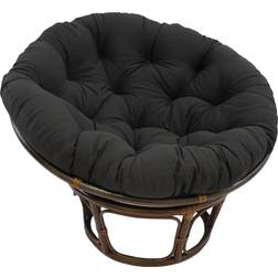 Blazing Needles Twill Papasan Chair Cushions Black (121.9x121.9)