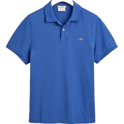 Gant Regular Fit Shield Piqué Polo Shirt - Rich Blue