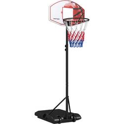 Sportnow Adjustable Basketball Stand Net Set System With Wheels