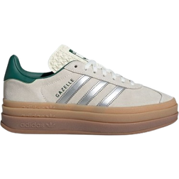 adidas Gazelle Ball W - Off White/Silver Metallic/Collegiate Green