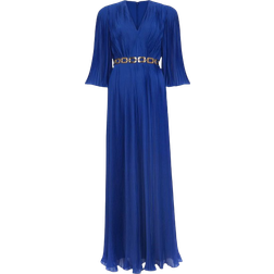 Phase Eight Venetia Pleat Beaded Maxi Dress - Blue