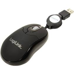 LogiLink Optical Mini USB Mouse with Retractable Cable