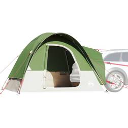 vidaXL Car Tent 4-Person Green Waterproof
