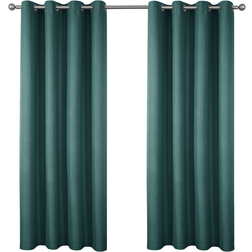 The Mill Shop Athos Blackout Eyelet Washable Curtains 122x137cm