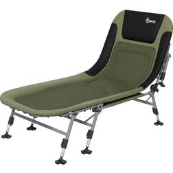 OutSunny Campingsäng Fällbar 200 x 85 x 40-55 cm Grön