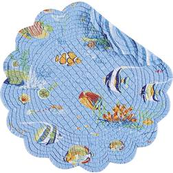 C&F Home Reef Paradise Place Mat Blue (43.2x43.2)