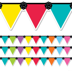 Creative Teaching Press Garlands Pennant Party Ez Border 3-pack