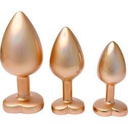 Dream Toys Gleaming Love Plug Set Matte Gold