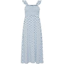 Pieces Luna Midi Dress - Nantucket Breeze