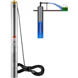 VEVOR Dränkbar pump med djup brunn i rostfritt stål Vattenpump 1100W 7,1 m³/h 105 m