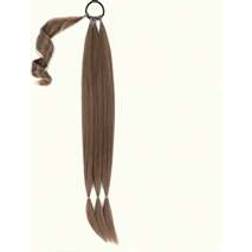 Shein Braid Ponytail Extension Light Brown Hair Extensions Ponytail With Tie Straight Sleek Wrap Around