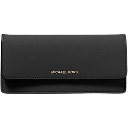 Michael Kors Jet Set Large Saffiano Leather Snap Front Wallet - Black