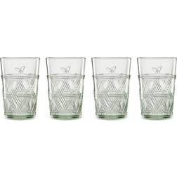 Lenox Butterfly Meadow Tall Green Drinking Glass 12fl oz 4pcs