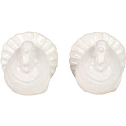 Vietri Pietra Tacchino Figural Macinapepe, Macinasale 2pcs 7cm