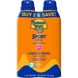 Banana Boat Ultra Sport Clear Sunscreen Spray SPF50 340g 2-pack