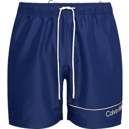 Calvin Klein Double Waistband Swim Shorts - Signature Navy