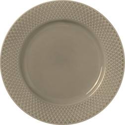 Lyngby Porcelæn Rhombe Earth Flad tallerken 23cm
