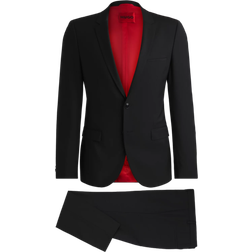 HUGO BOSS Arti Hesten212x Extra Slim Fit Suit - Black