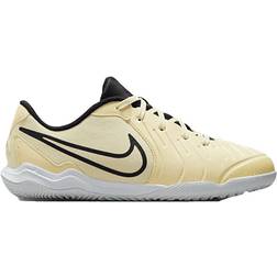 NIKE Jr. Tiempo Legend 10 Academy IN- Lemonade/Metallic Gold Coin/Black