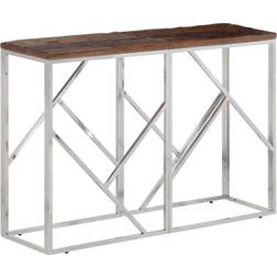 vidaXL 349997 Silver/Brown Table Console 30x110cm