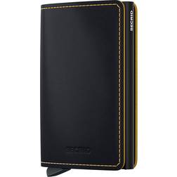Secrid Slim Wallet - Matte Black/Ochre