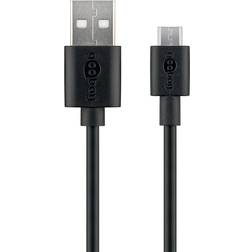 Goobay Fast-Charging and Sync 2.0 USB A - Micro USB B M-M 1m