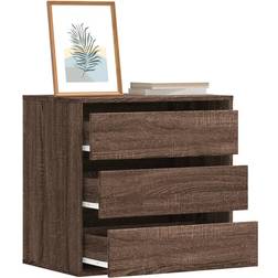 vidaXL 852849 Brown Oak Commode 60x58cm