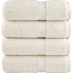 vidaXL Premium Solund Gästhandduk Vit (30x30cm)