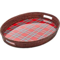 Mackenzie-Childs Rattan Party Serving Tray