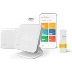 Tado° tado smart home Thermostat Funk Wifi Starter Kit V3 mit Standfuß digitale Heizungssteuerung für Boiler einfache Installation kompatibel mit Alexa, Siri & Google Assistant