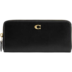 Coach Essential Slim Accordion Zip Wallet - Brass/Black