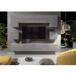 Creative Furniture Modern Grey TV Bench 242x187cm 9pcs