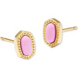 Kendra Scott Mini Ellie Stud Earrings - Gold/Pink