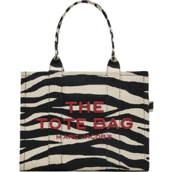 Marc Jacobs The Zebra Canvas Large Tote Bag - Black/White