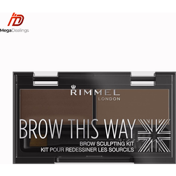 Rimmel Brow This Way Eyebrow Sculpting Kit #003 Dark Brown