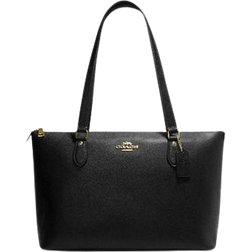 Coach Gallery Tote Bag - Crossgrain Leather/Gold/Black