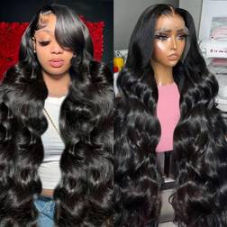 Drosuud 30 Inch 13X6 Lace Front Wigs Human Hair 200% Density Body Wave HD