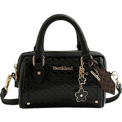 River Island Embossed Bowler Mini Cross Body Bag - Black