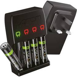 Venom plug in wall battery charger for rechargeable aa and aaa batteries