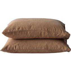 Tell Me More Stonewashed Cushion Cover Brown (60x50cm)