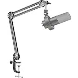 Fifine mikrofon arm, justerbar mikrofonstativ, 3/8 tum till 5/8 tum adapter, mikrofonklämma, tre buntband